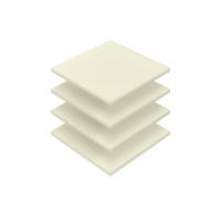 Tige Ronde Nylon PA6 (Polyamide) Fi 70 Mm Blanc Naturel - Longueur 1000 Mm